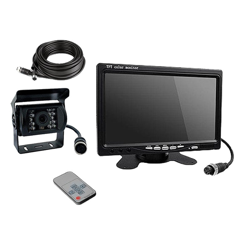 7インチ オンダッシュモニター バックカメラ セット 赤外線LED搭載