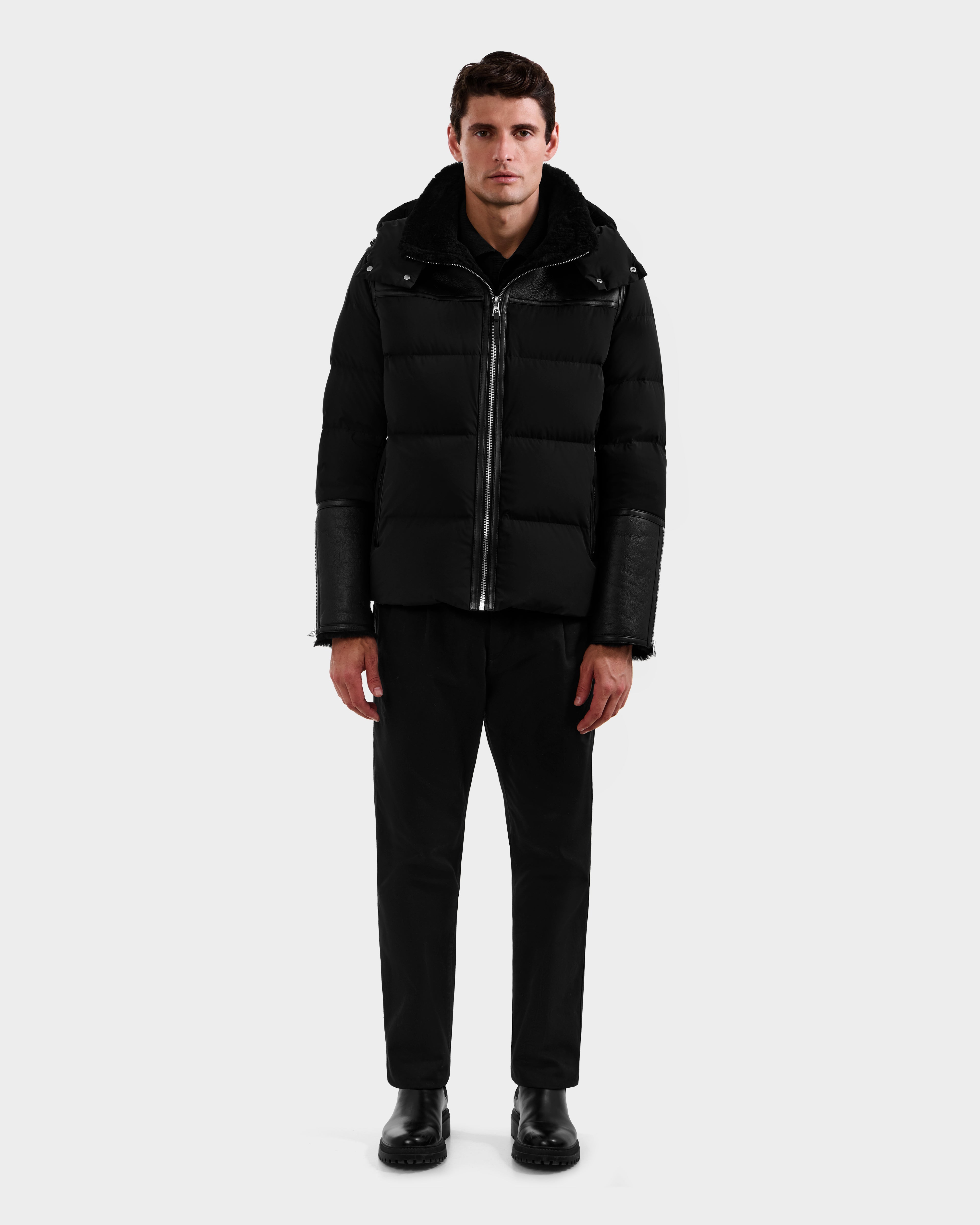 DAVID M125508 Black Outerwear: Sleek & Resilient Style – Rudsak