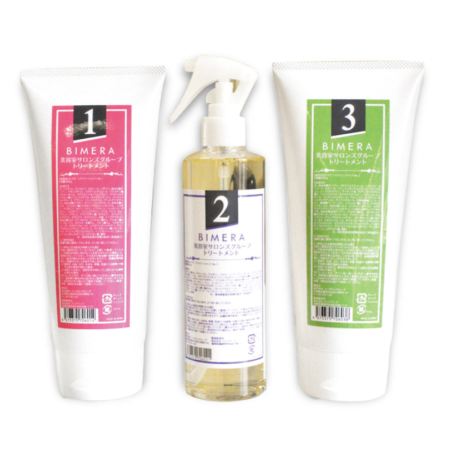 BIMERA 123セット｜自宅で本格髪質改善。再構築3ステップ – ラフィー