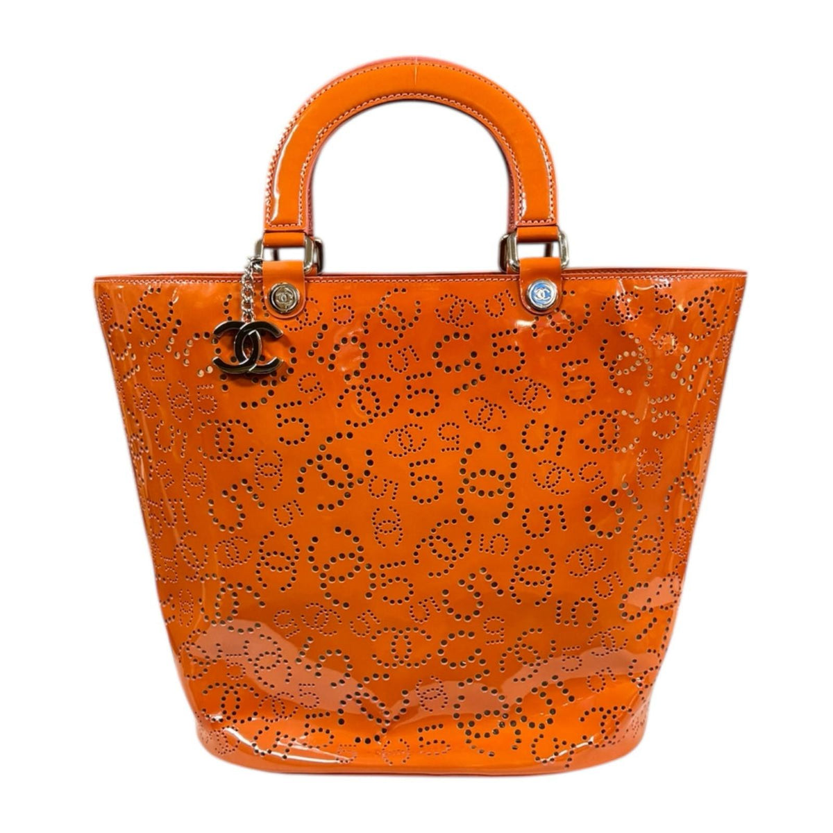 CHANEL シャネル ファミリーセール品 パンチング トート No.5 ココ