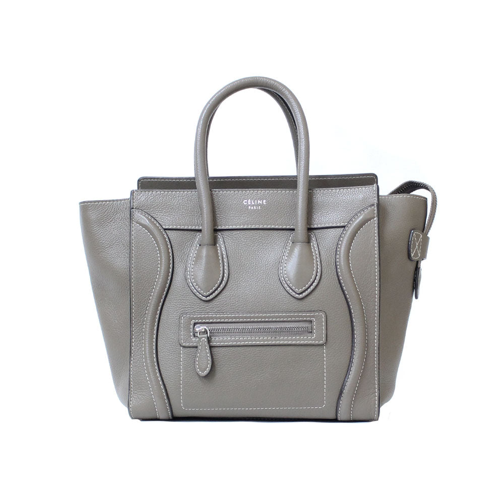 Limited Price Sale] CELINE Luggage Micro Luggage Handbag Grey