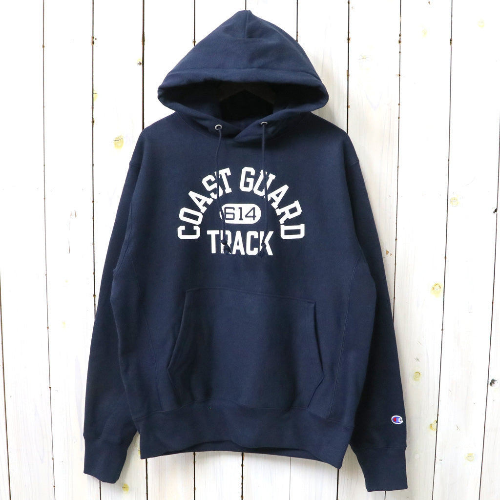 Champion : COAST GUARD TRACK REVERSEWEAVE HOODIE (NAVY) – Reggieshop