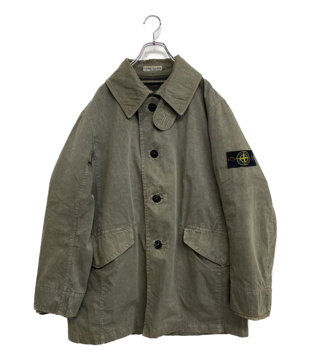 STONE ISLAND コーティング加工ハーフコート 00S メンズ SIZE L