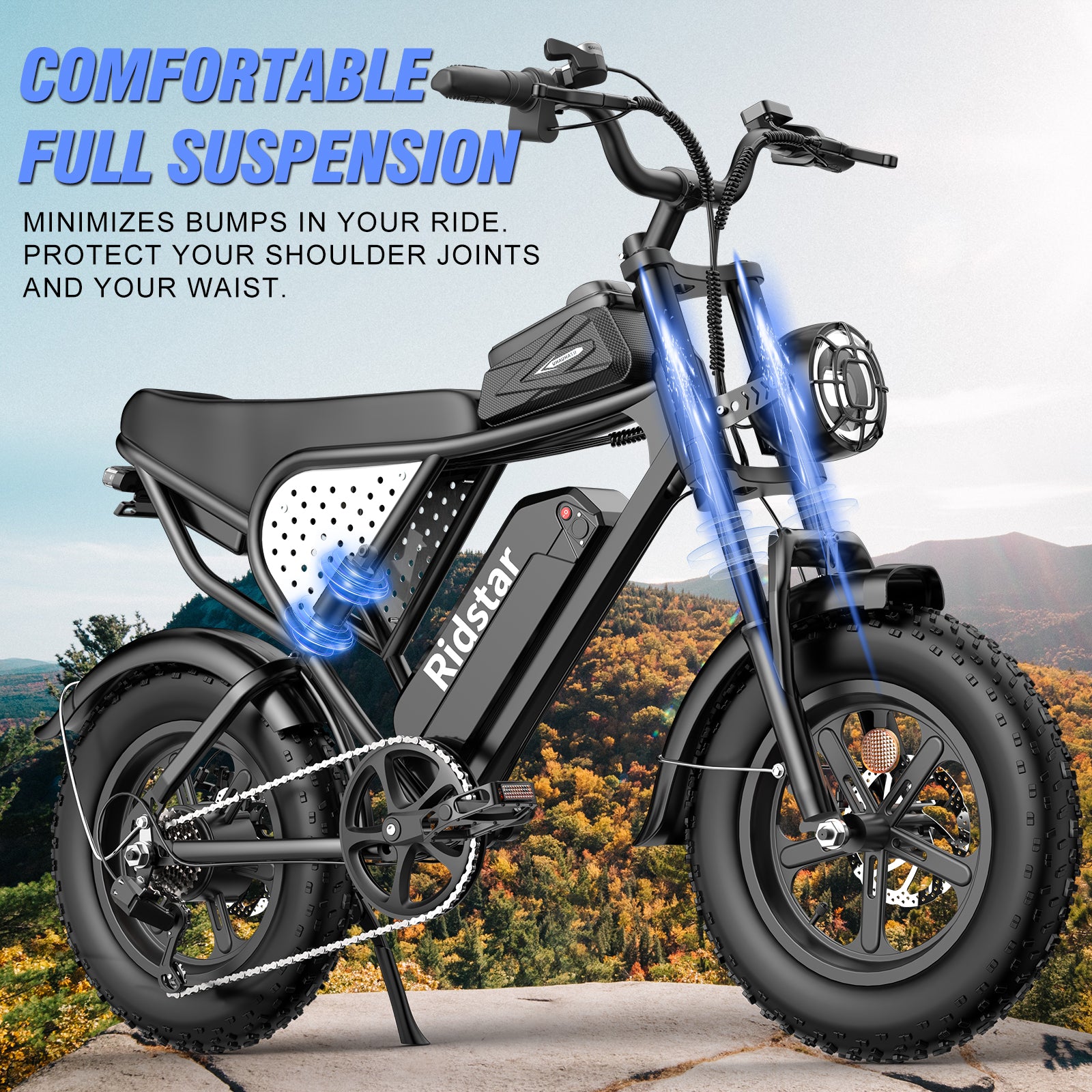 Ridstar® Q16 1500W Fat Tire Electric Bicycle – Ridstarebike