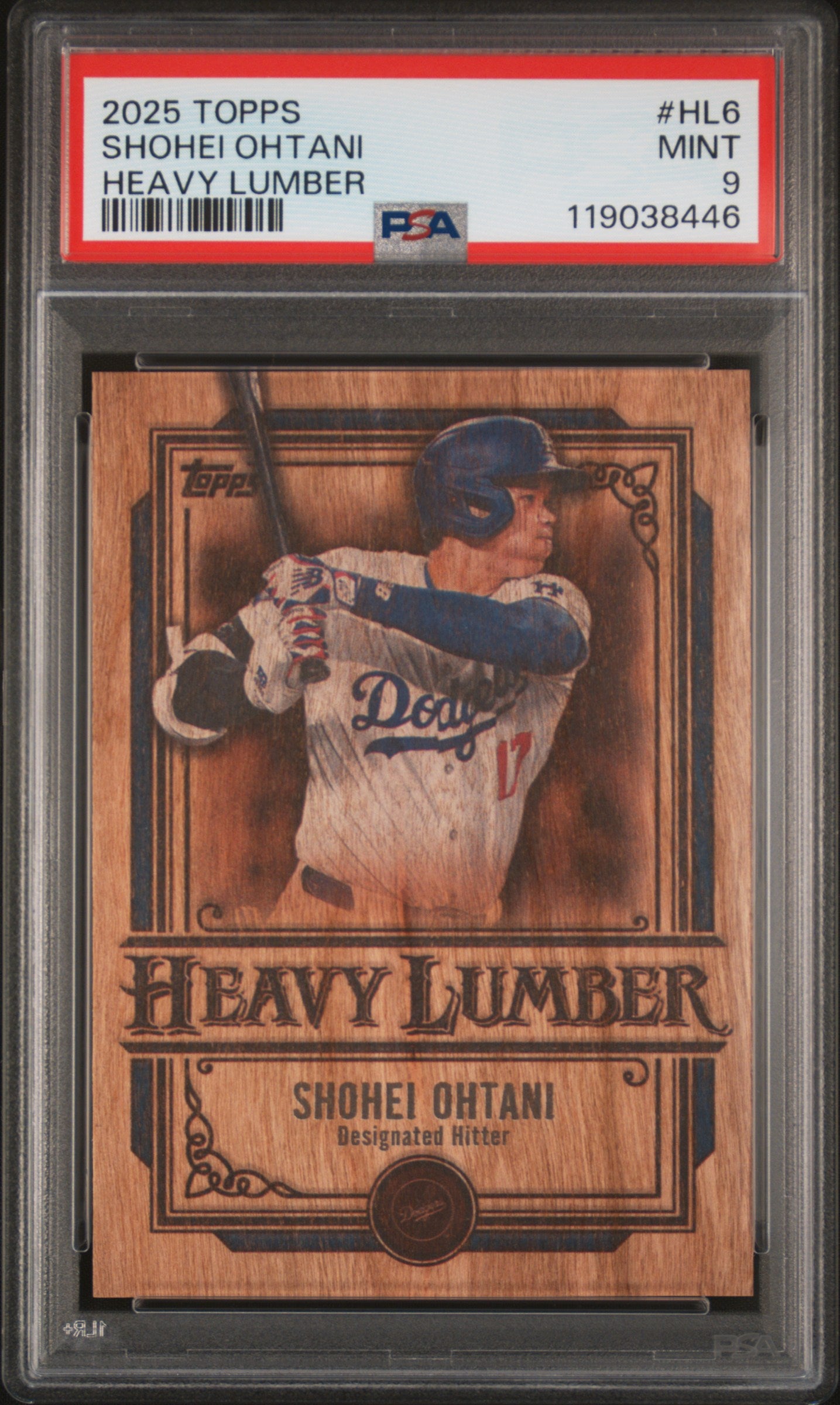PSA9】大谷翔平 2025 Topps Heavy Lumber #HL-6 2025 Topps Series 1