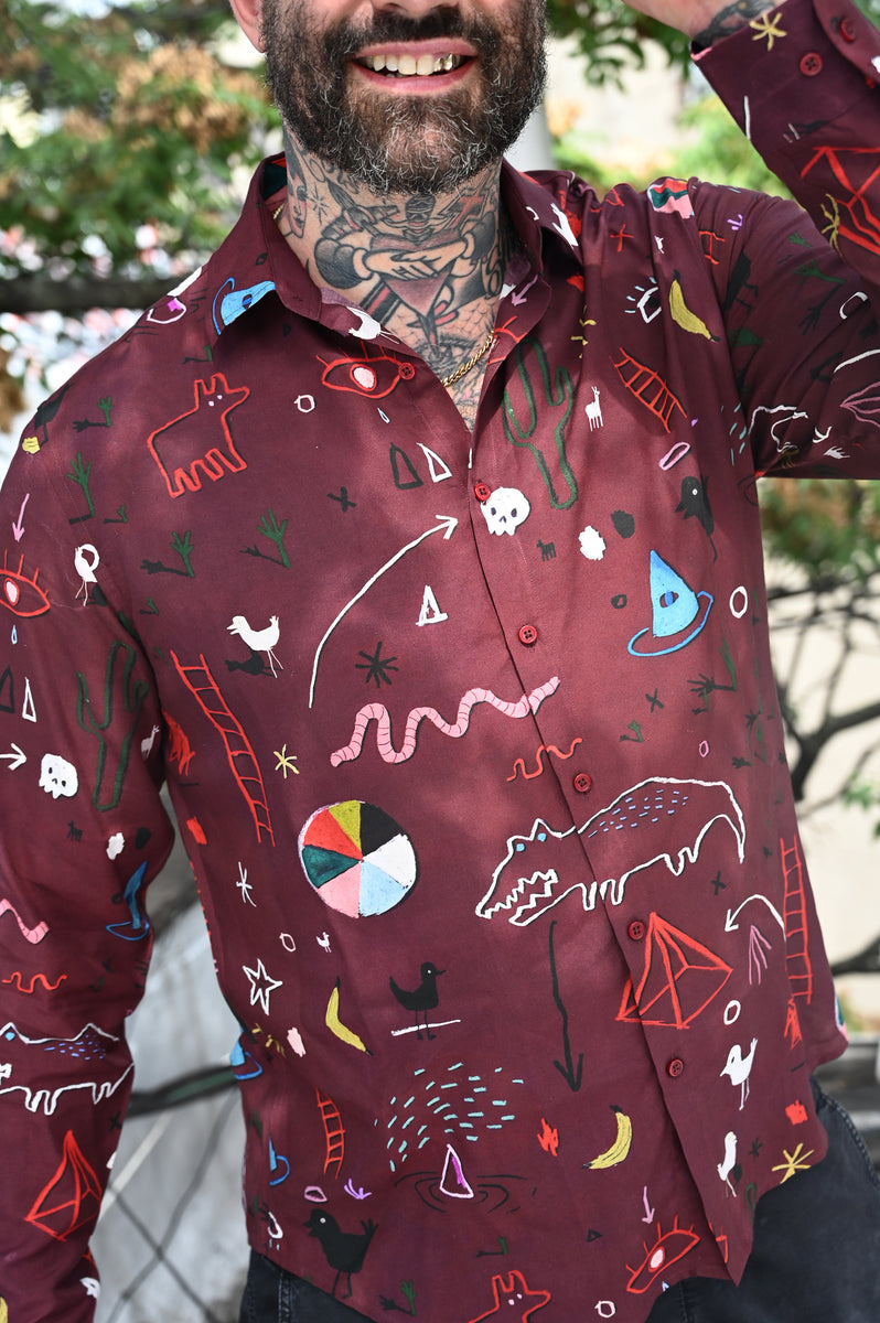 KAZLAND L/S Shirt | Oxblood – ROCK|SOUP