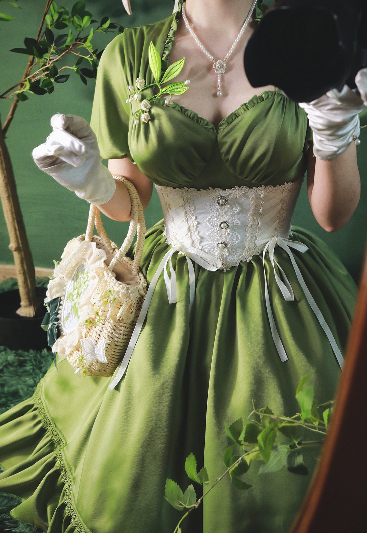 Twilight Secret クラシカルサテンワンピース – ロリータファッション