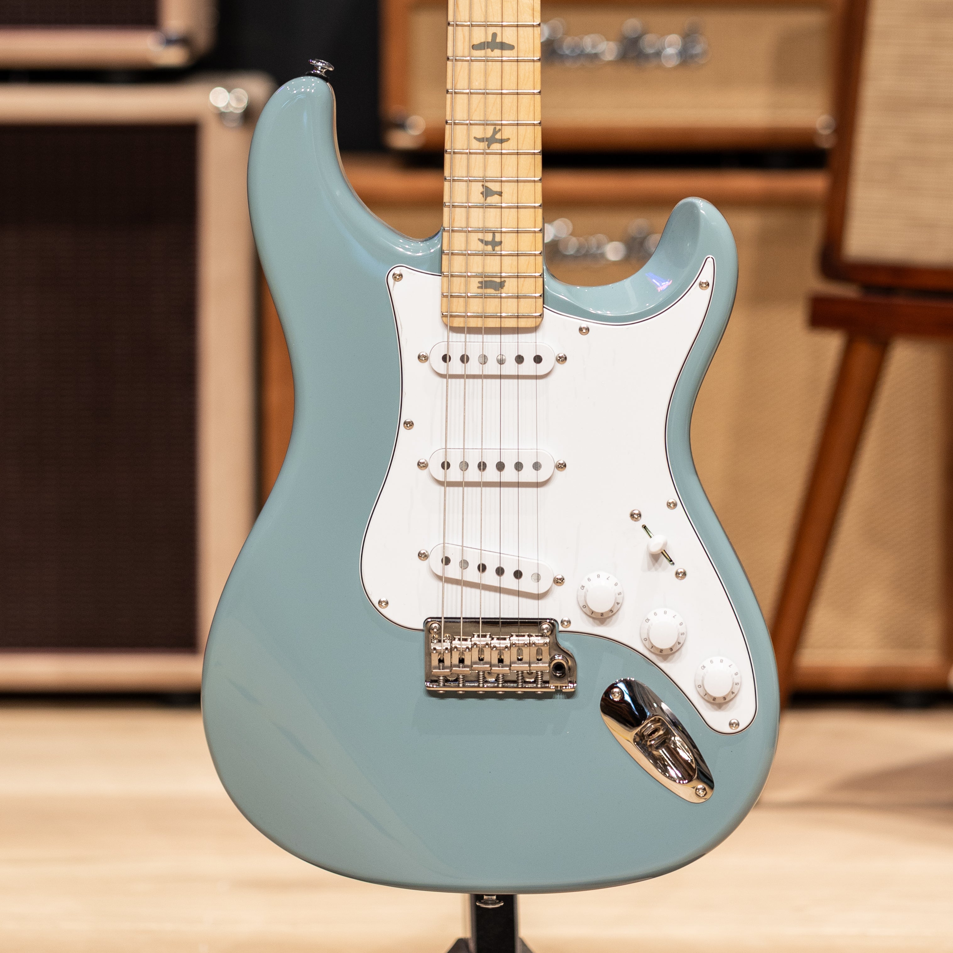 PRS SE SIlver Sky - Stone Blue – Round Hill Music Co