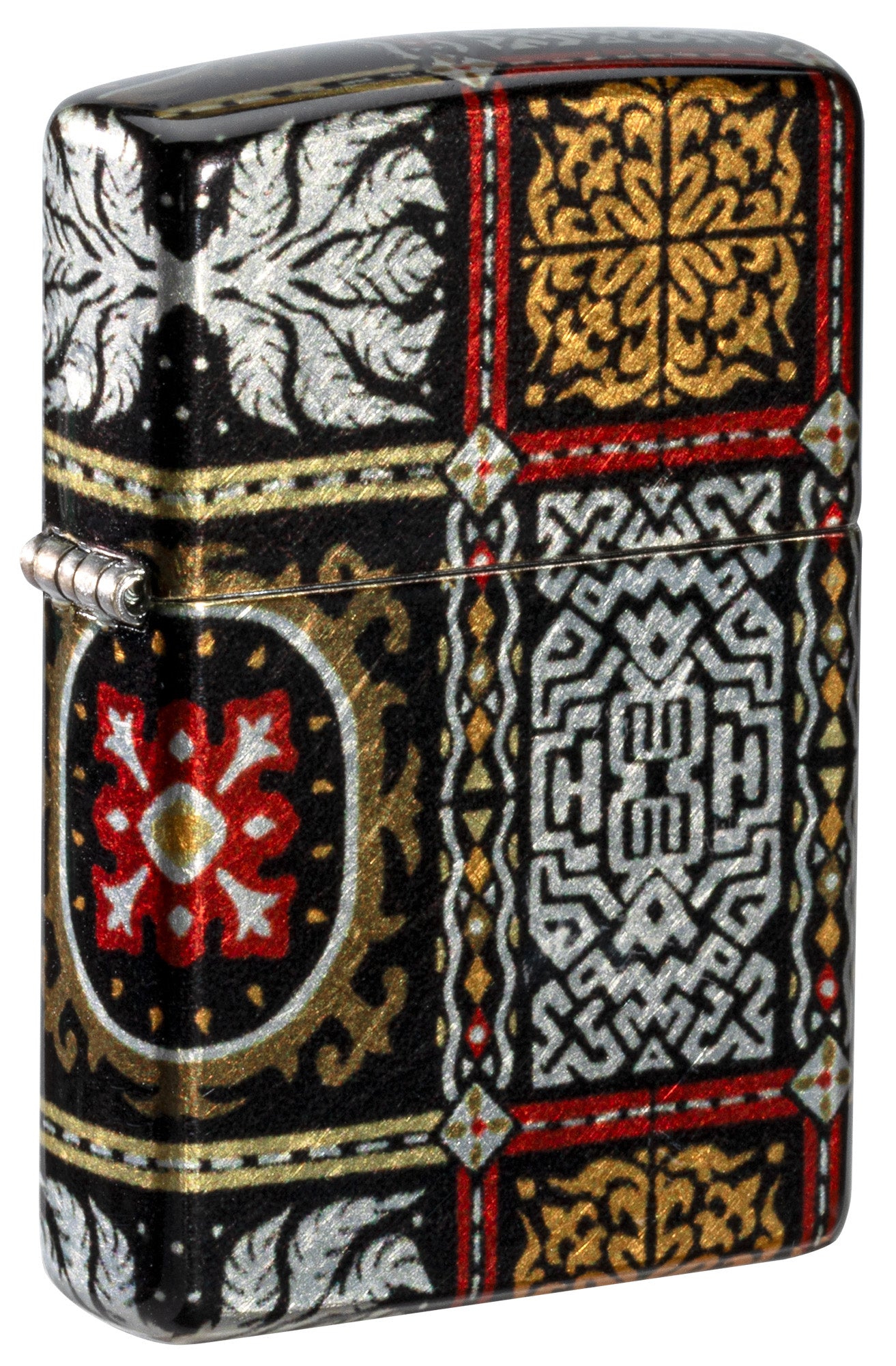 Zippo Tapestry Pattern Design 540 Tumbled Chrome Windproof Lighter