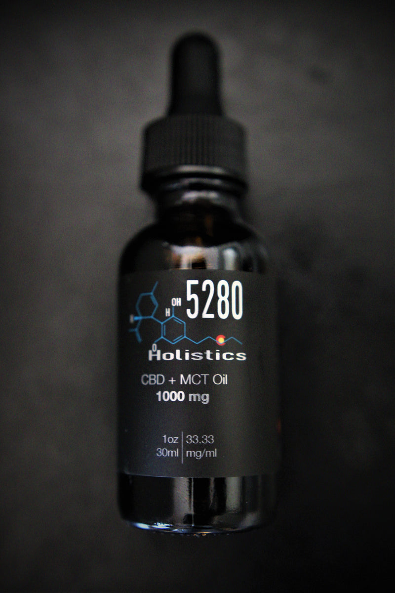 CBD for Athletes CBD + MCT Oil - No THC CBD - 5280Holistics CBD