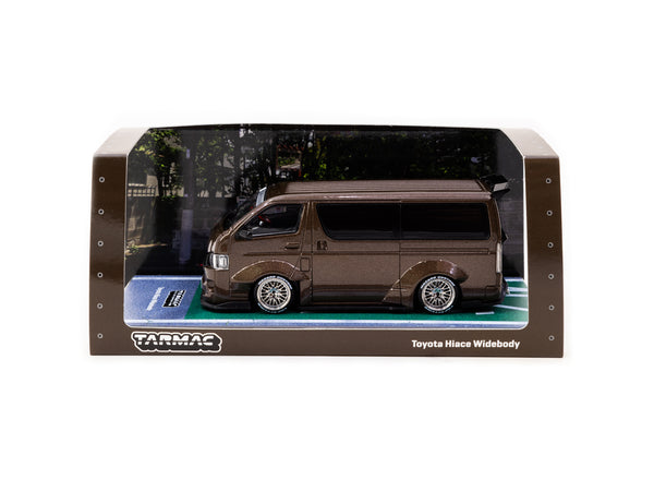 Tarmac Works 1/43 Toyota Hiace Widebody Brown - HOBBY43