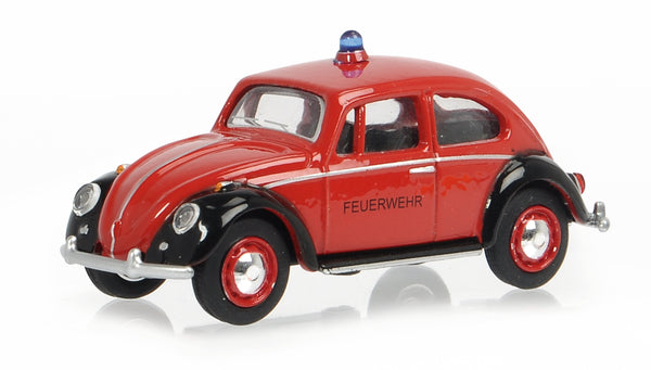 Schuco 1/64 Volkswagen Beetle Fire Brig – Tarmac Works