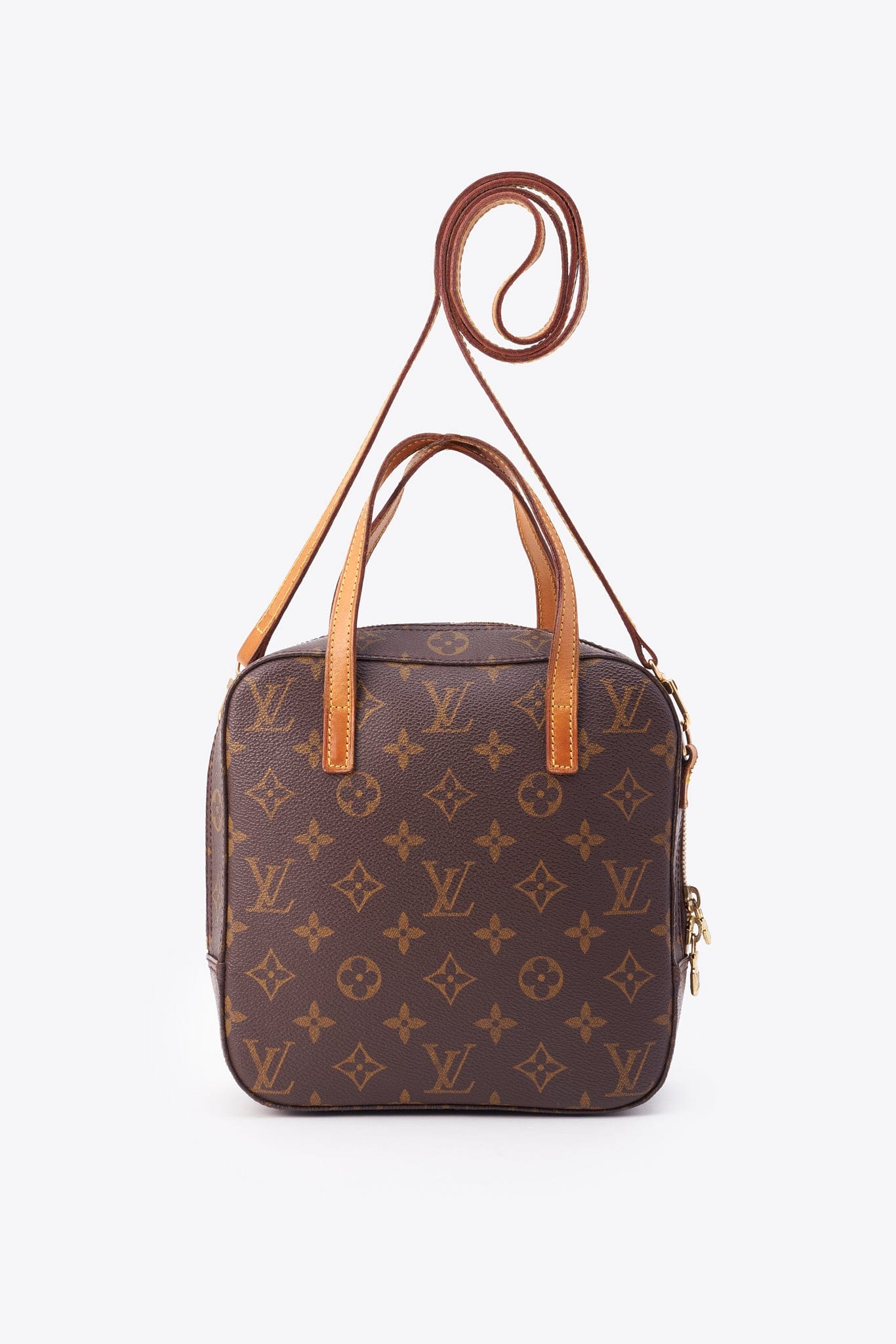Louis Vuitton Spontini Crossbody In Brown Monogram Coated Canvas
