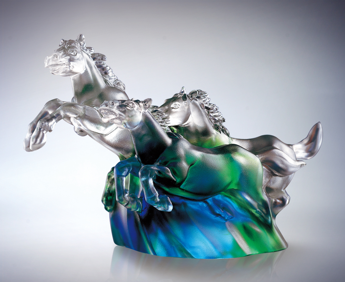 琉園 Tittot クリスタルガラス バード 置物 Tittot 琉園工房