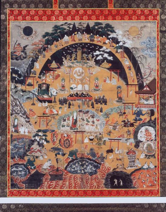 紙本著色熊野観心十界曼荼羅図／愛荘町