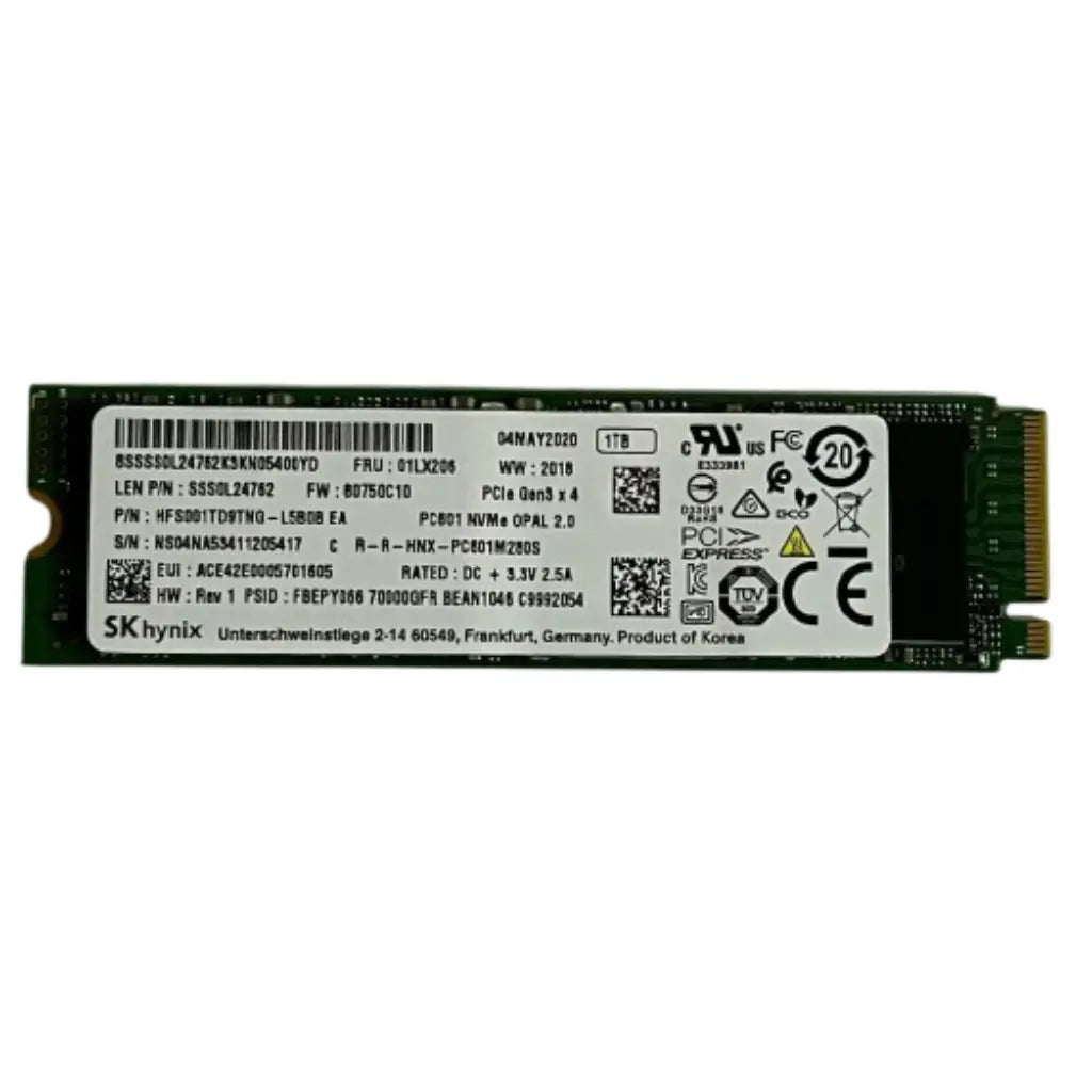 SK Hynix PC601 Internal 1TB M.2 2280 NVMe PCIe Gen3 x4 SSD