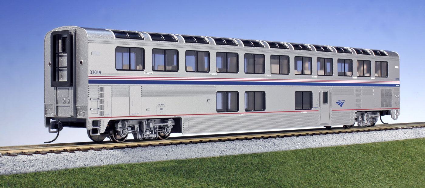Kato 35-6063 HO Amtrak Superliner I Phase IVb Lounge Car #33019