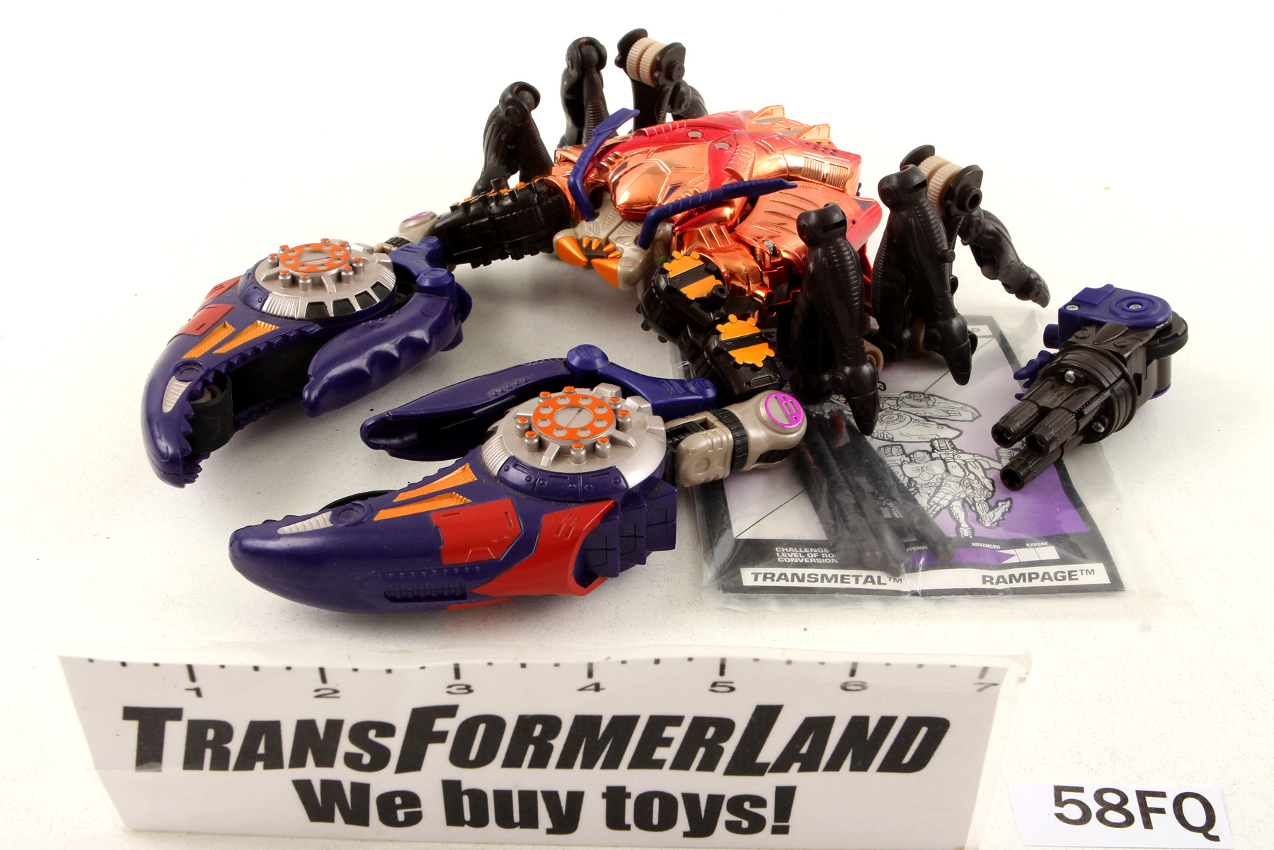 Complete Transformers® Beast Wars Ultra Class Rampage SKU 387711