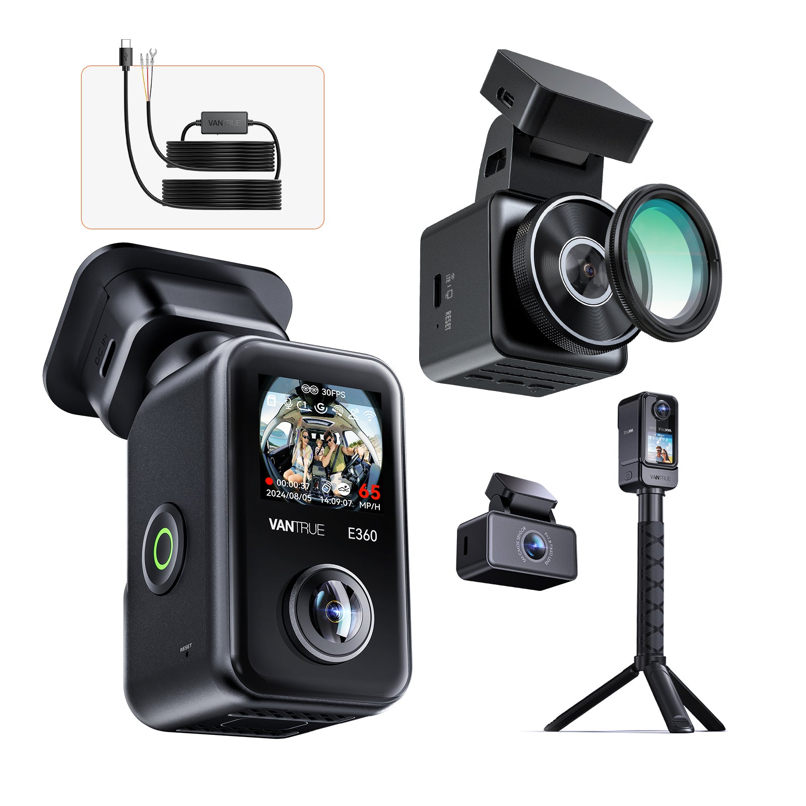 Bundle: E360 ACE + E1 Pro + VP03 Hardwire Kit – Vantrue