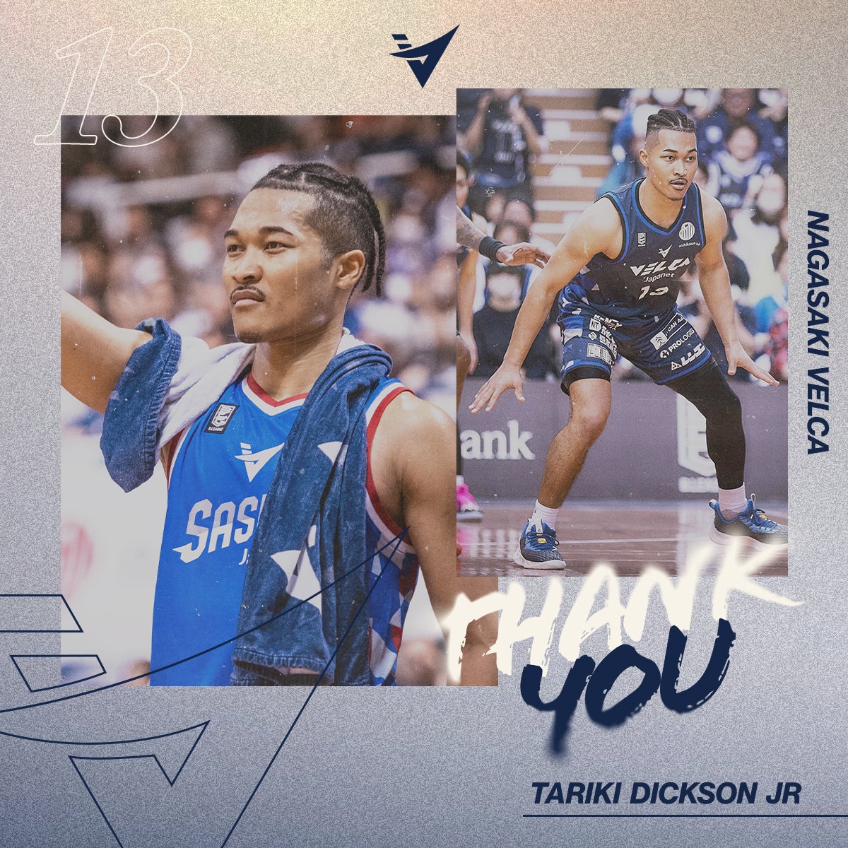 ディクソンJRタリキ選手 退団のお知らせ | 長崎ヴェルカ