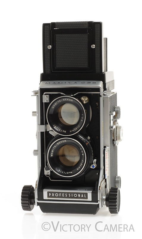 Mamiya C33 Medium Format TLR Camera w/ 80mm f2.8 Lens -New Seals- [EXC