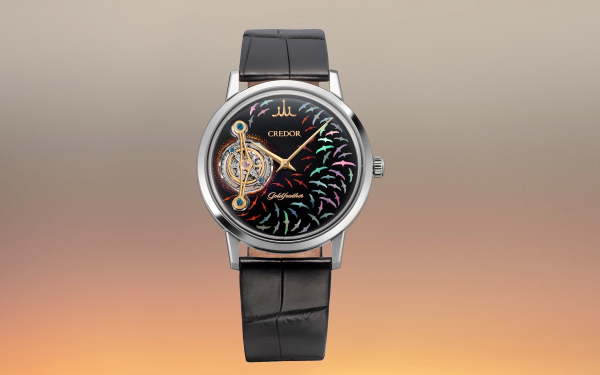 セイコーのクレドール「ゴールドフェザー トゥールビヨン限定モデル