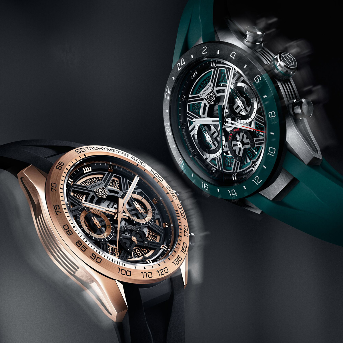 タグ・ホイヤー カレラ エクストリームスポーツ」にGMT表示機能付き