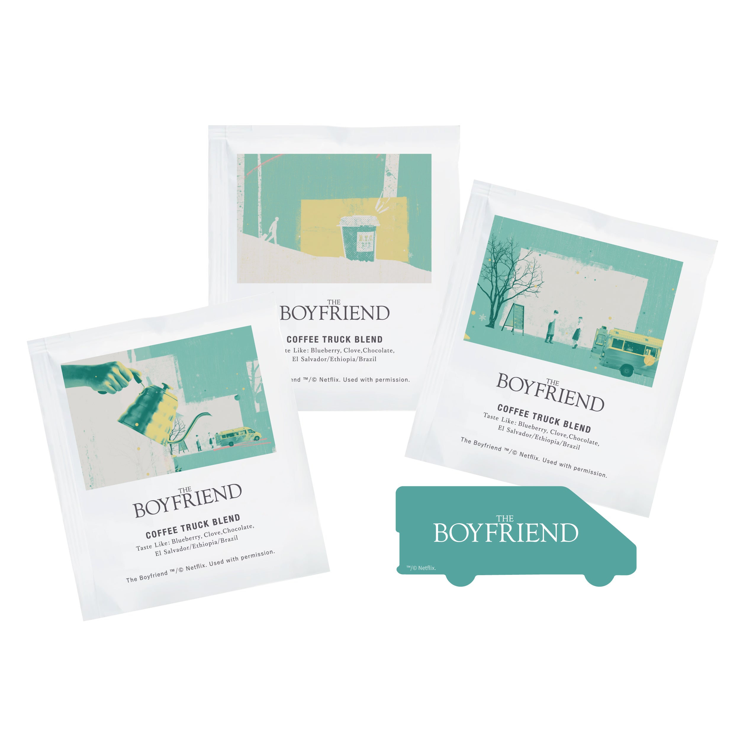 Netflixリアリティシリーズ 「ボーイフレンド」コラボ コーヒーバッグ