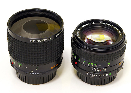 カメラの八百富｜MINOLTA RF ROKKOR 250mm F5.6 レフレックス