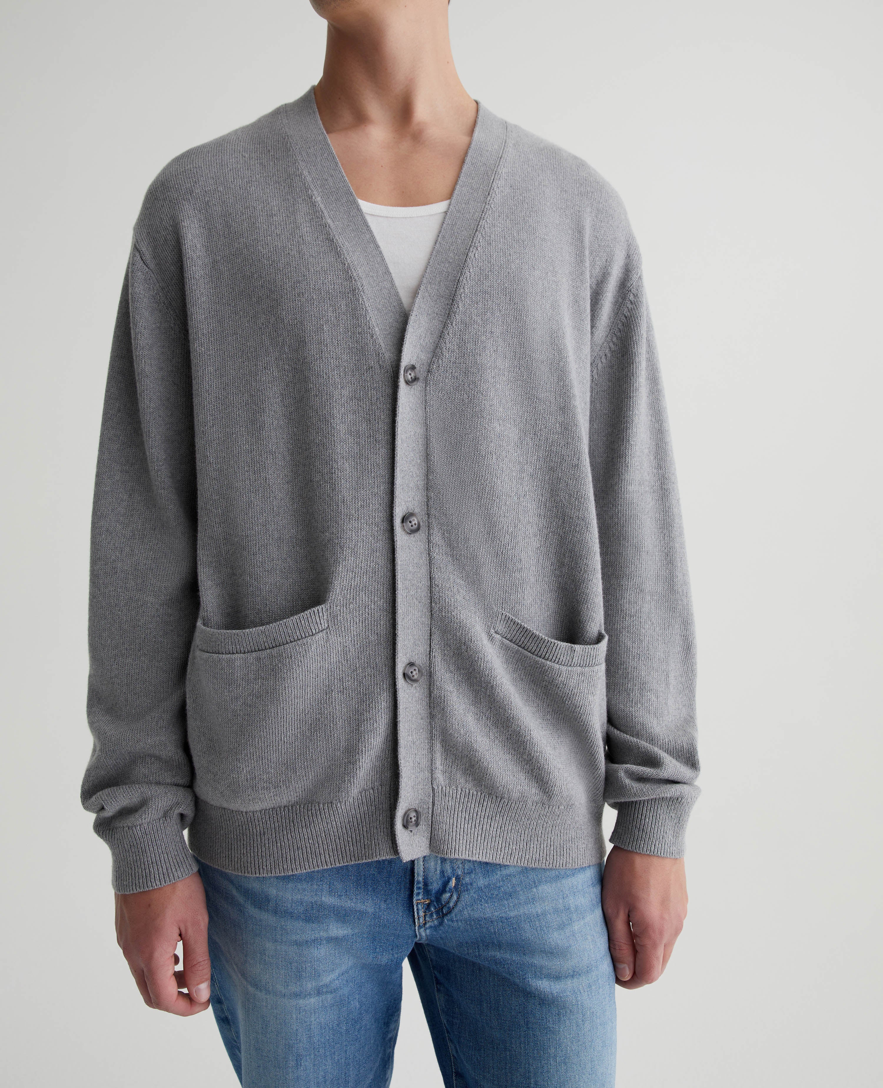 Men Josiah Cardigan Heather Grey