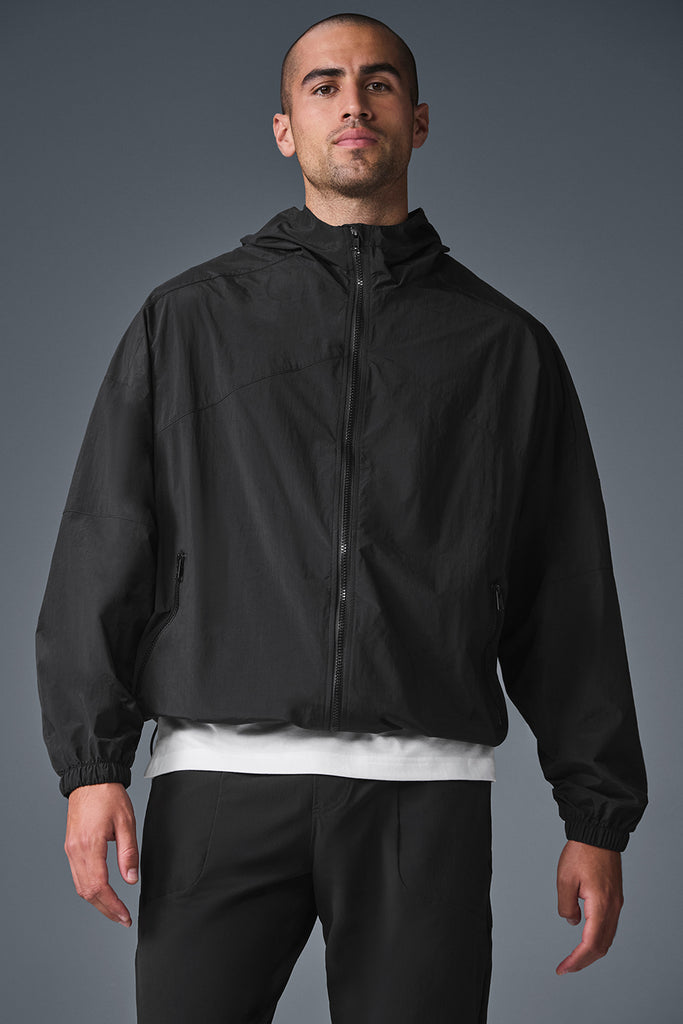 Vantage Nylon Ripstop Track Jacket - Black | ALO