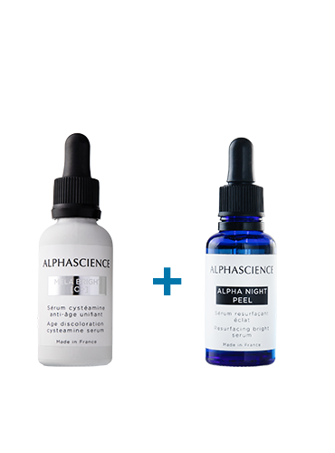 DUO ALPHA NIGHT PEEL + MELA BRIGHT [C+] | ALPHASCIENCE