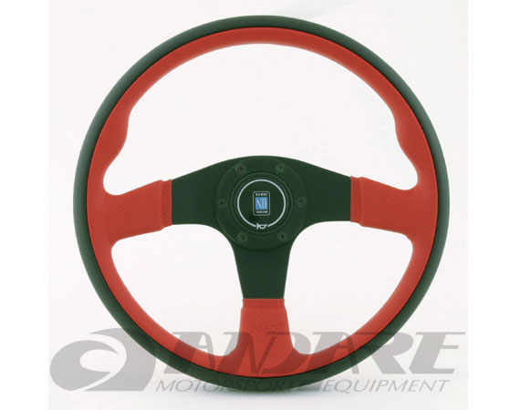 ナルディ ステアリング ツイン(Twin)ブラック/レッドレザー/ブラック