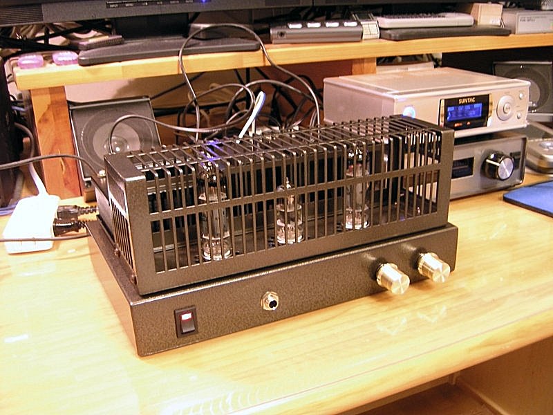 自作6BQ5 シングル真空管アンプ ジャンク品 自作6BQ5 シングル真空管