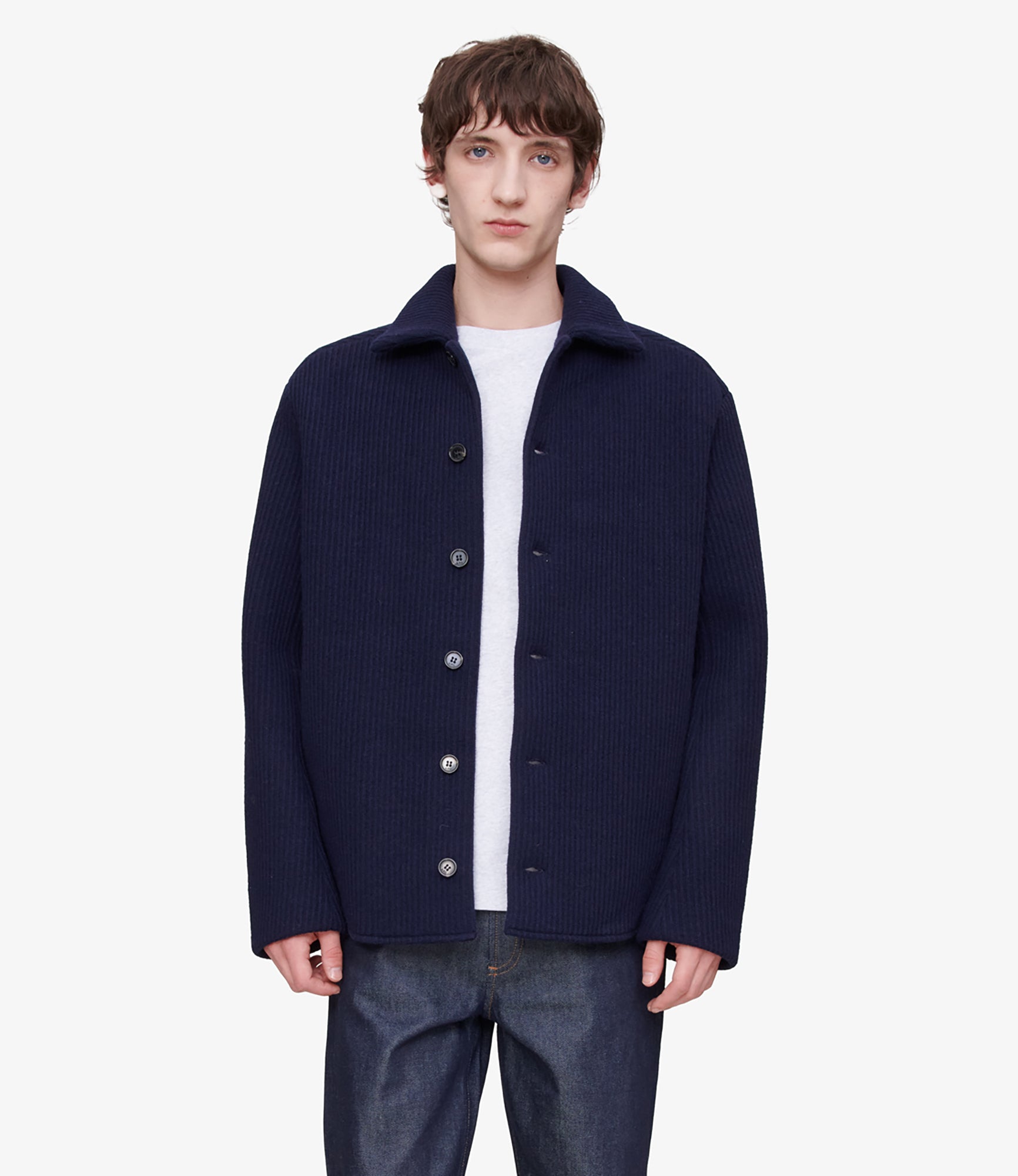Noah jacket | Technical knit in recycled wool | A.P.C. Ready-to-Wear