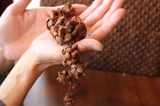 山葡萄花ぶんどバッグチャーム 商品詳細｜山葡萄かごバック・猫の