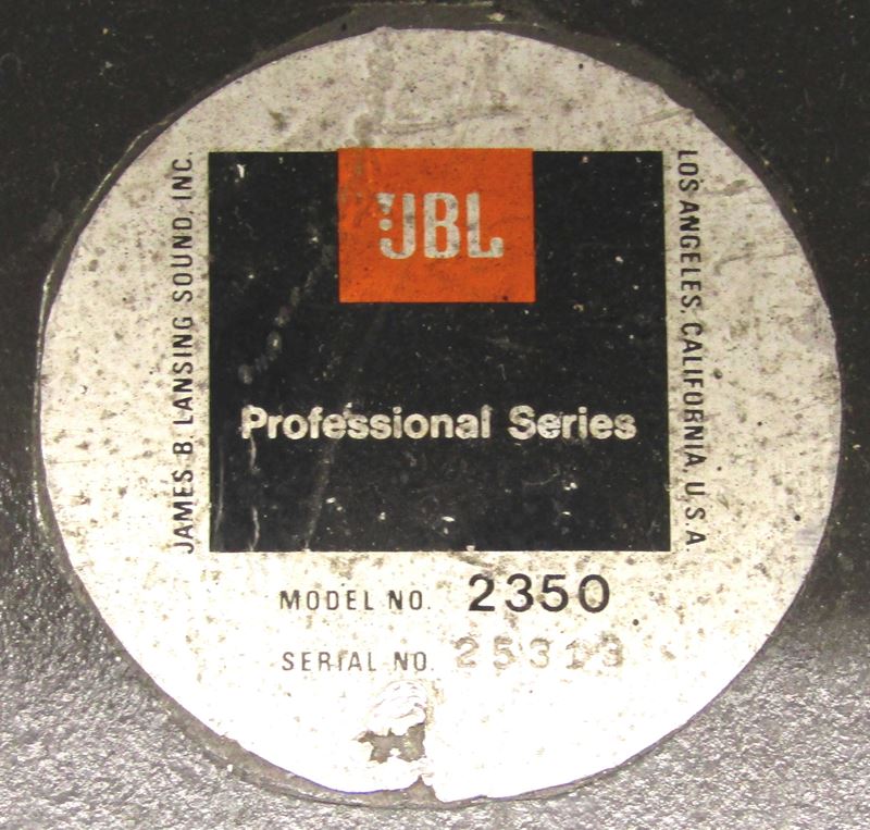 JBL 2350 ラジアルホーン