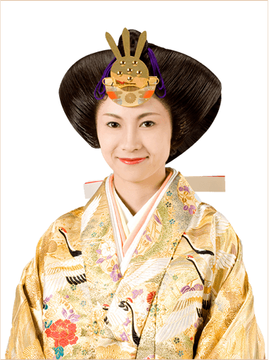 結婚式の日本髪かつら；株式会社アズマ