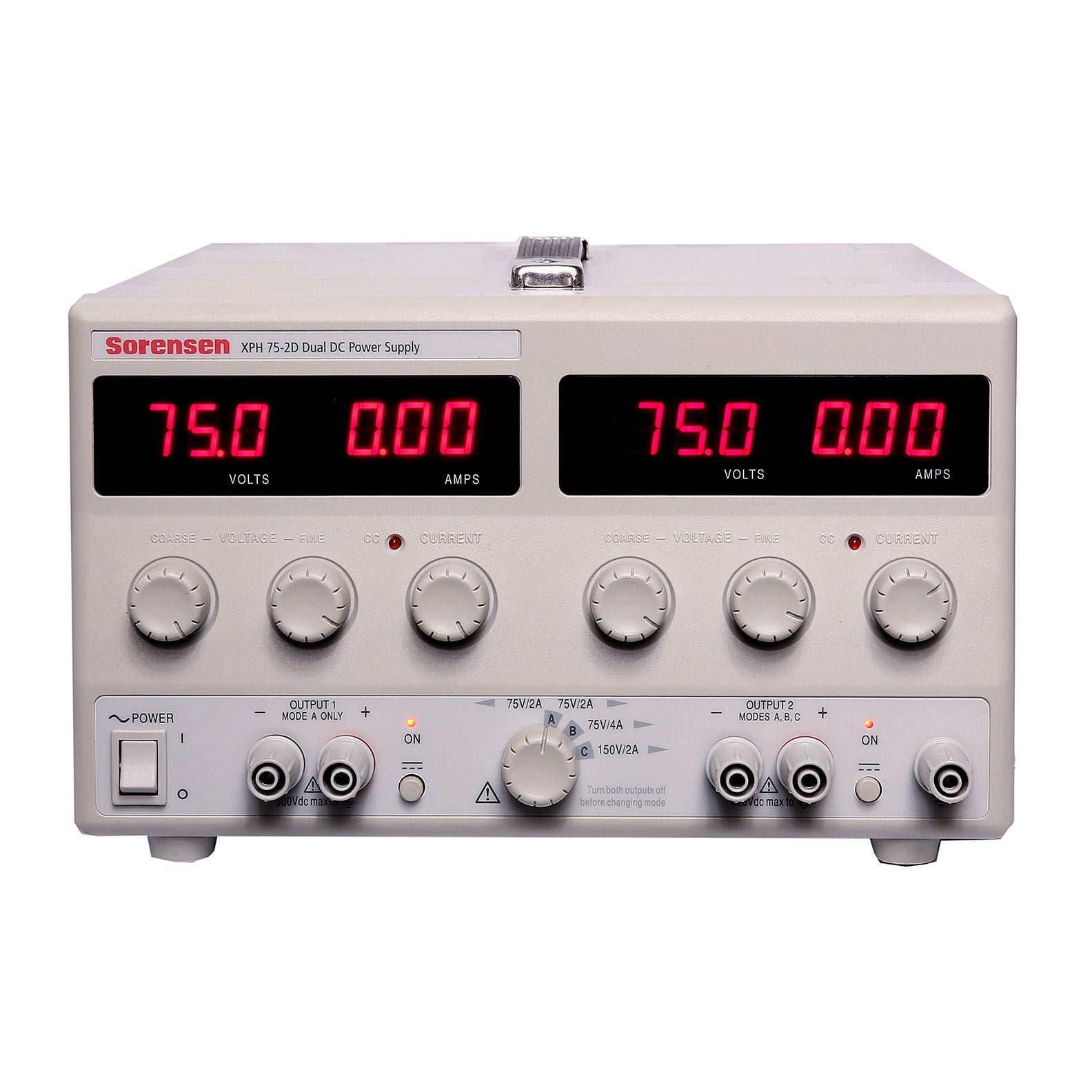 Ametek / Sorensen XPH-75-2D Dual DC Power Supply, 0 to 75 Vdc 0 to 2 A