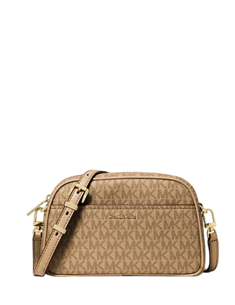 Michael Michael Kors Jet Set Small Signature Logo Camera Crossbody