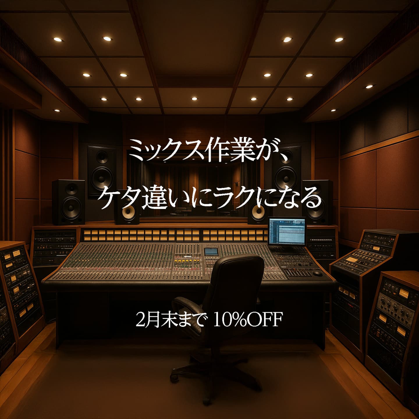 AMATERAS-9012Mミックスマスタリングエンジニアのための1WAY点音源