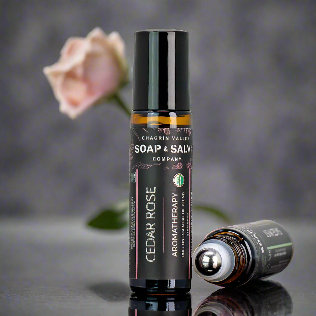 Aromatherapy Essential Oil Roll On: Cedar Rose – Chagrin Valley