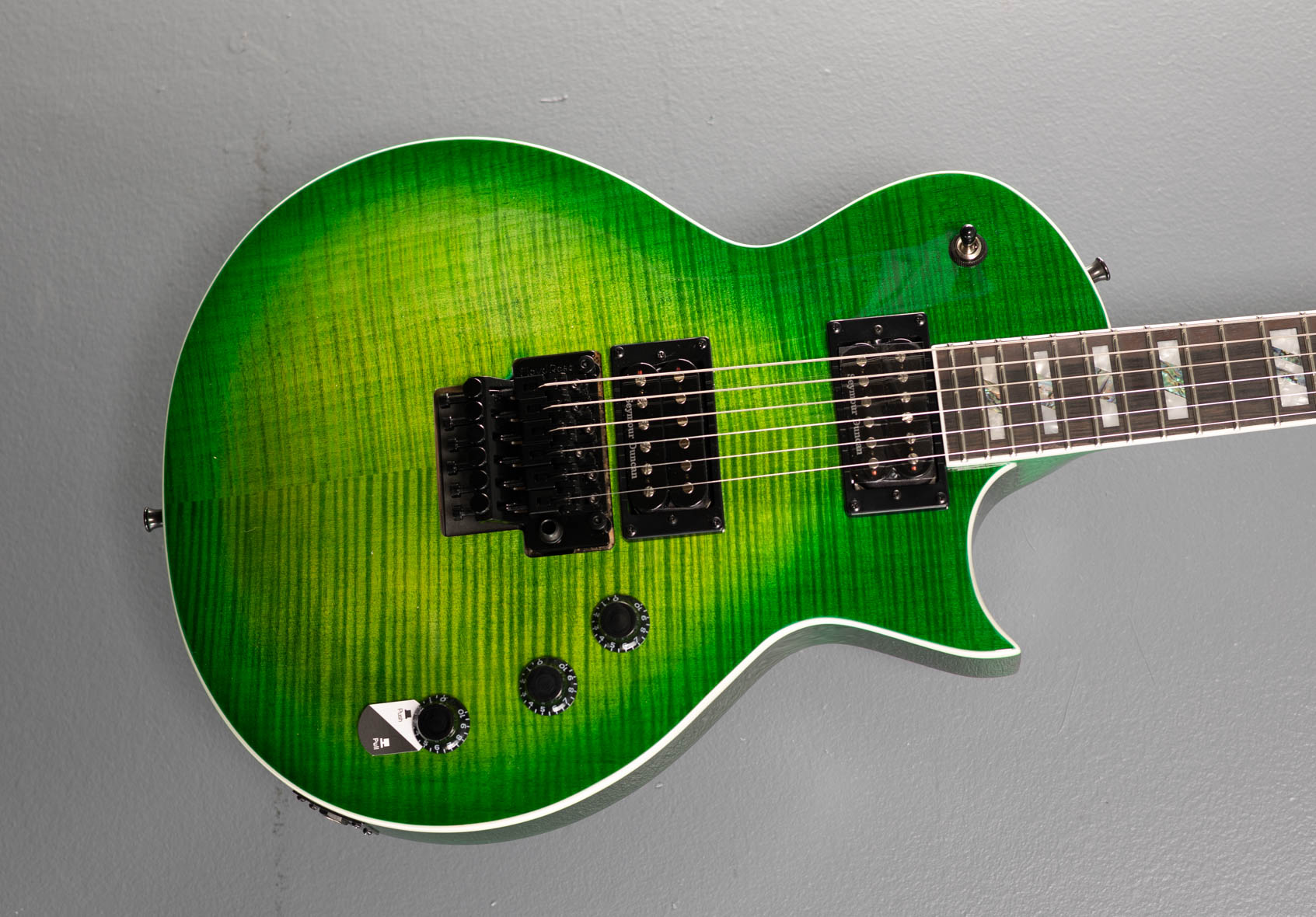 LTD Alex Skolnick Signature AS-1FR - Lime Burst – Dave's Guitar Shop