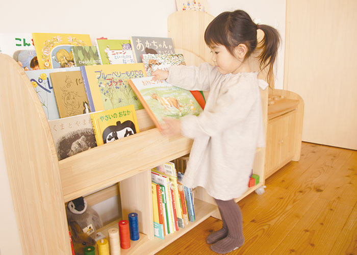 木遊舎 国産ひのき材 絵本ラック 絵本棚 60センチ 2段 木遊舎 国産