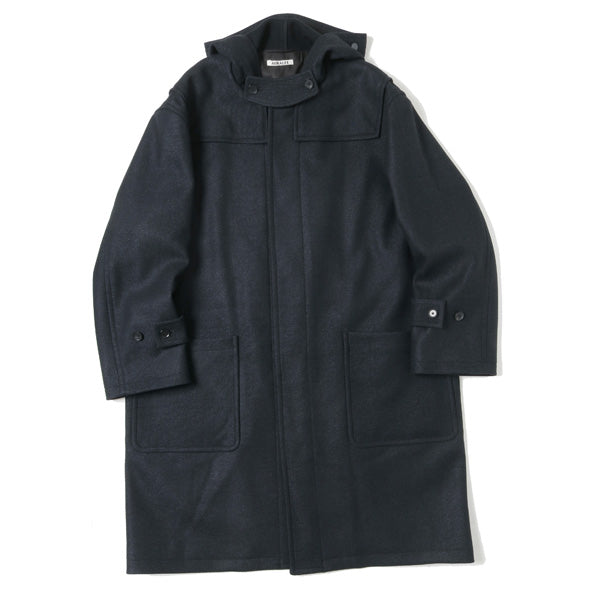 WOOL SILK MELTON DUFFLE COAT (A9AC02SN) | AURALEE / JACKET (MEN