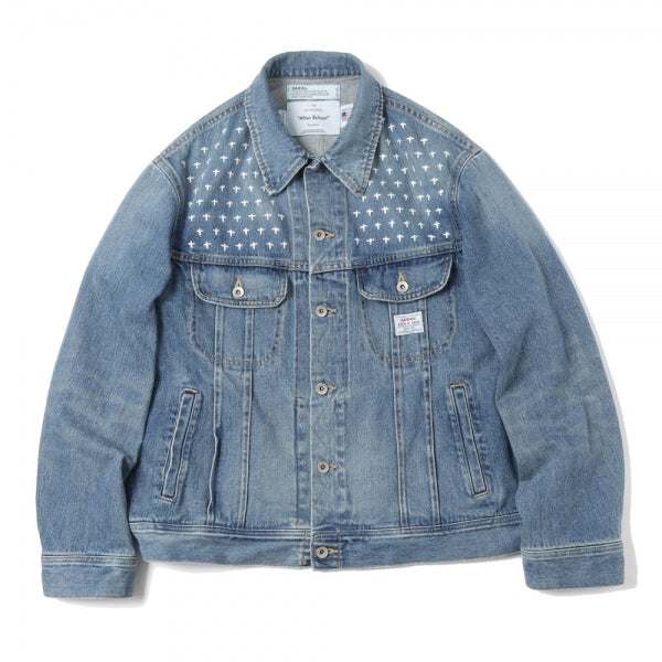 Cross Embroidery Vintage Denim Jacket (22AW D-1) | DAIRIKU