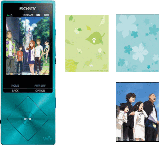 ウォークマン 「ここさけ」と「あの花」コラボレーションモデルが登場