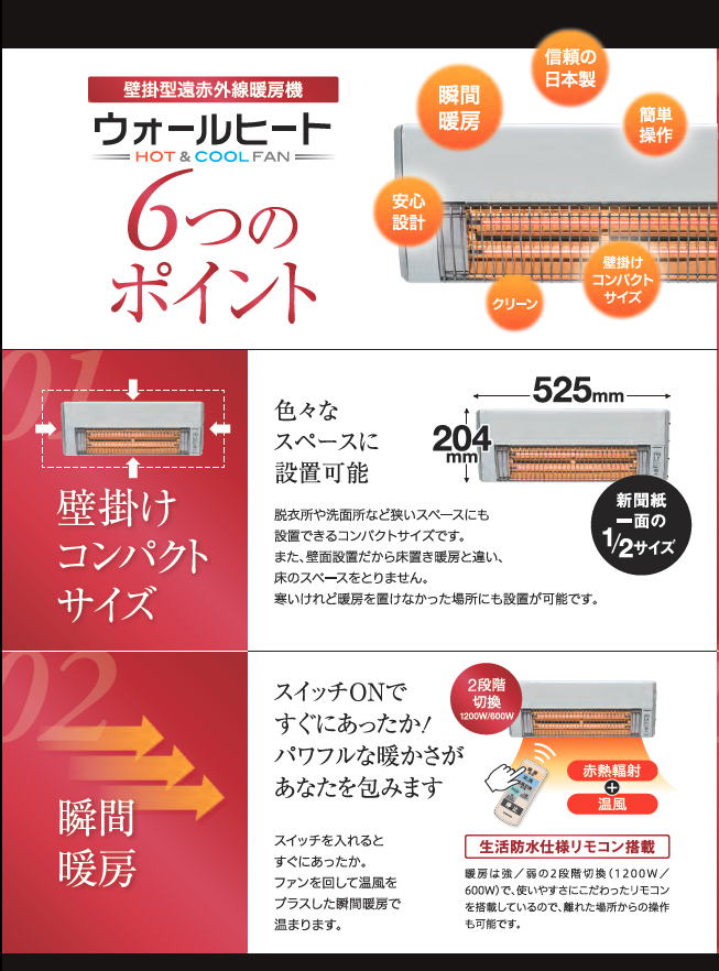 カタログパンフレット CHK-C126 ウォールヒート 株式会社コロナ CORONA