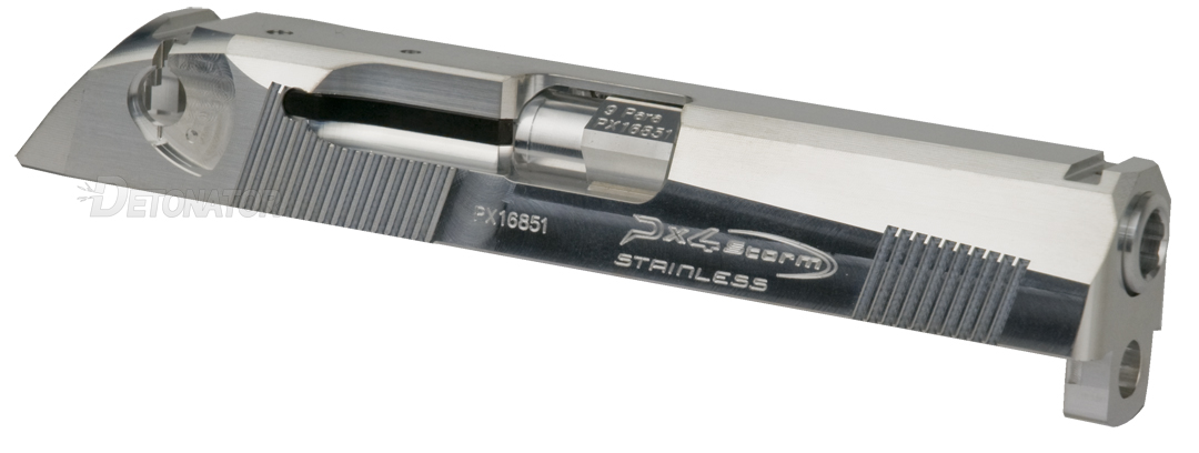 東京マルイPx4対応 Px4 TypeF カスタムスライド-Naked Silver