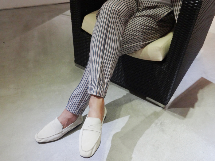 DI MELLA ディメッラ スエードスリッポン ラバーソール コイン